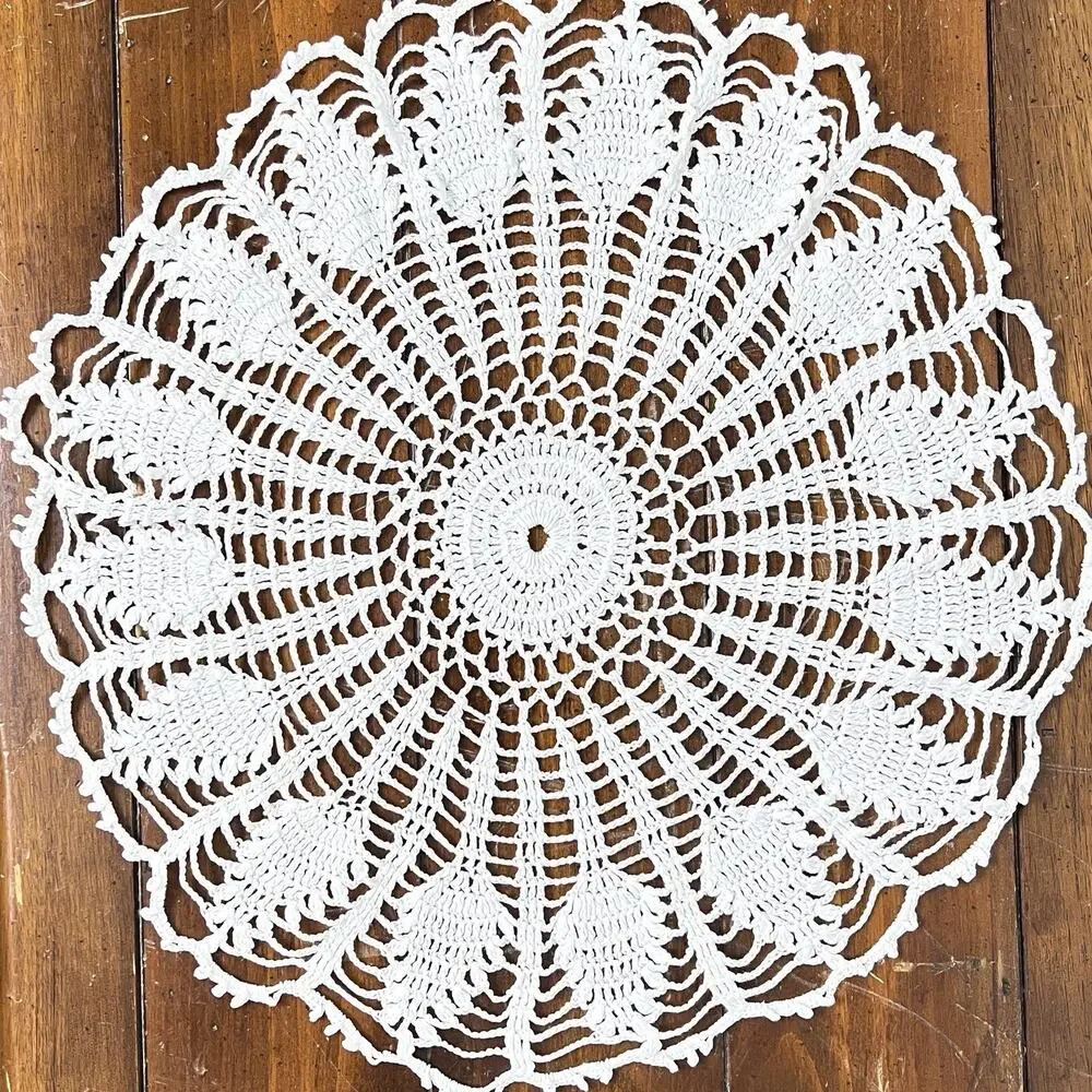 Crochet Doily White 16